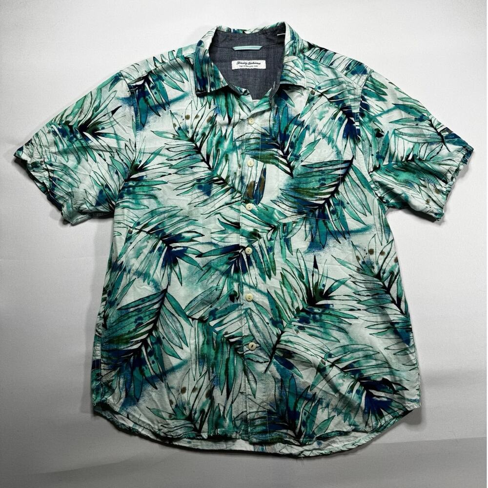 Tommy‎ Bahama The Veracruz Cay Men's Floral Button Up Hawaiian Shirt - Size M